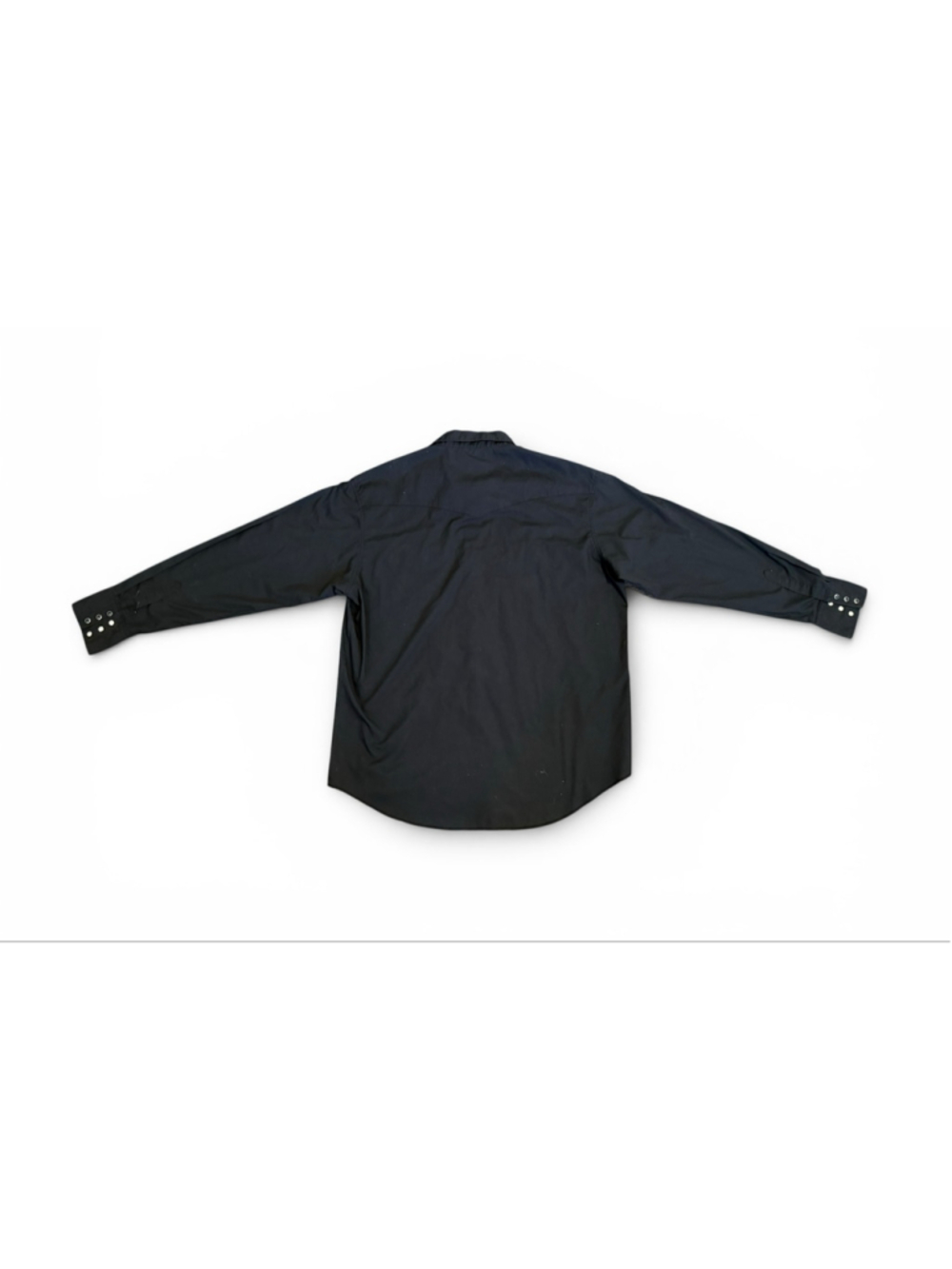 Vintage Y2K Wrangler Mens Black Western Pearl Snap Shirt Long Sleeve Sz XL - Picture 5 of 9